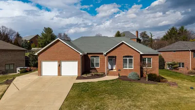 Executive brick ranch home with two-car garage in Barrington subdivision, Rockingham County VA