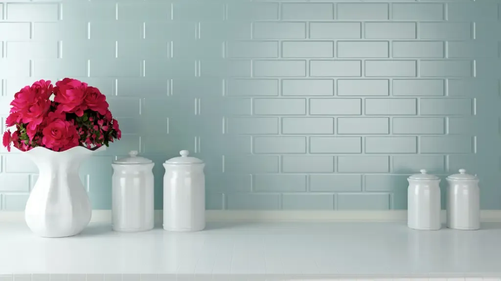 Ceramic tile kitchen countertop