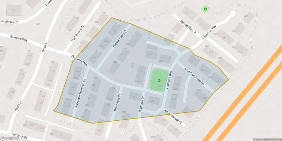 Map of Liberty Square neighborhood in Harrisonburg VA